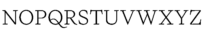 PPWriter UltralightText Font UPPERCASE