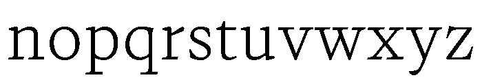 PPWriter UltralightText Font LOWERCASE
