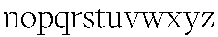 PPWriter Ultralight Font LOWERCASE