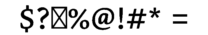 Pravah Medium Font OTHER CHARS