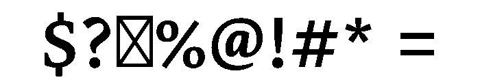 Pravah SemiBold Font OTHER CHARS
