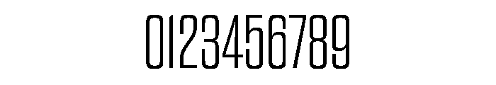 Pressio Stencil Compressed Extra Light Font OTHER CHARS