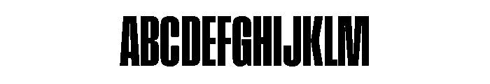 Pressio Stencil Compressed Heavy Font UPPERCASE