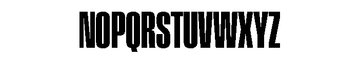 Pressio Stencil Compressed Heavy Font UPPERCASE