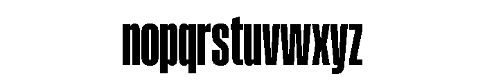 Pressio Stencil Compressed Heavy Font LOWERCASE