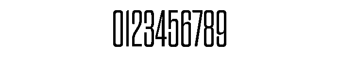 Pressio Stencil Compressed Light Font OTHER CHARS
