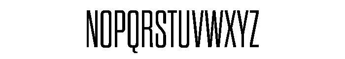 Pressio Stencil Compressed Light Font UPPERCASE