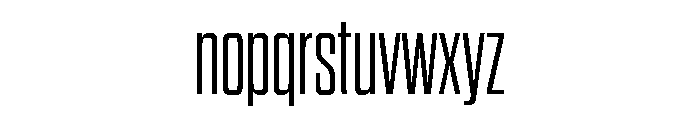 Pressio Stencil Compressed Light Font LOWERCASE