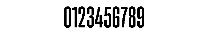 Pressio Stencil Compressed Regular Font OTHER CHARS