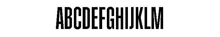 Pressio Stencil Compressed Regular Font UPPERCASE