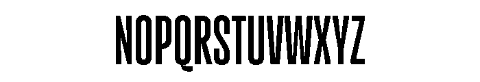 Pressio Stencil Compressed Regular Font UPPERCASE
