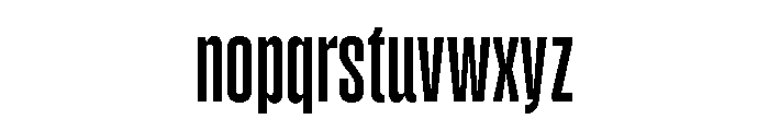 Pressio Stencil Compressed Regular Font LOWERCASE