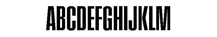 Pressio Stencil Compressed Semibold Font UPPERCASE
