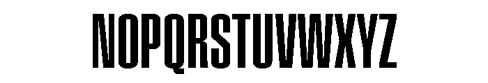 Pressio Stencil Compressed Semibold Font UPPERCASE