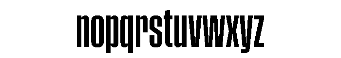 Pressio Stencil Compressed Semibold Font LOWERCASE