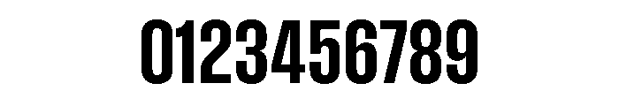 Pressio Stencil Condensed Bold Font OTHER CHARS