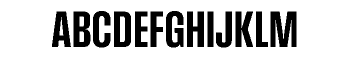 Pressio Stencil Condensed Bold Font UPPERCASE