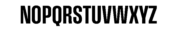 Pressio Stencil Condensed Bold Font UPPERCASE