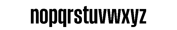 Pressio Stencil Condensed Bold Font LOWERCASE