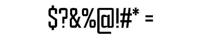 Pressio Stencil Condensed Extra Light Font OTHER CHARS