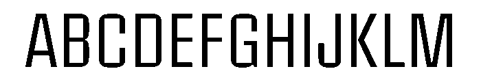 Pressio Stencil Condensed Light Font UPPERCASE