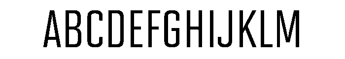 Pressio Stencil Condensed Medium Font UPPERCASE