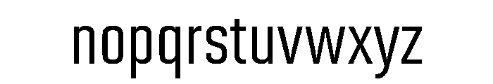 Pressio Stencil Condensed Medium Font LOWERCASE