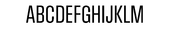 Pressio Stencil Condensed Regular Font UPPERCASE