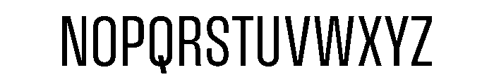 Pressio Stencil Condensed Regular Font UPPERCASE