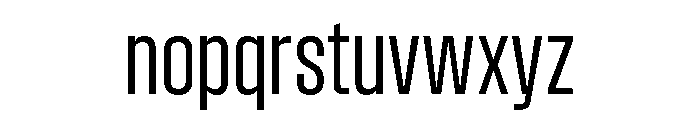 Pressio Stencil Condensed Regular Font LOWERCASE