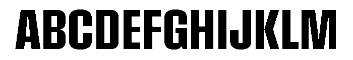 Pressio Stencil Condensed Semibold Font UPPERCASE