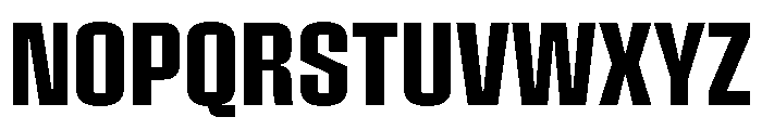 Pressio Stencil Condensed Semibold Font UPPERCASE