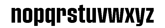 Pressio Stencil Condensed Semibold Font LOWERCASE