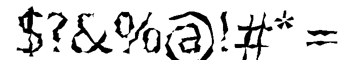 Protest Regular Font OTHER CHARS