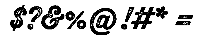 Protest Semibold Font OTHER CHARS