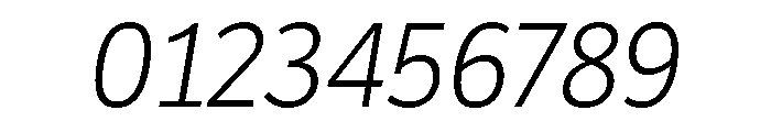 Proxima Nova Condensed Extra Light Italic Font OTHER CHARS