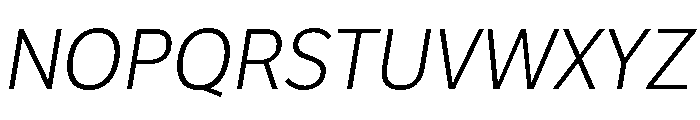 Proxima Nova Condensed Extra Light Italic Font UPPERCASE