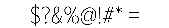 Proxima Nova Condensed Extra Light Font OTHER CHARS
