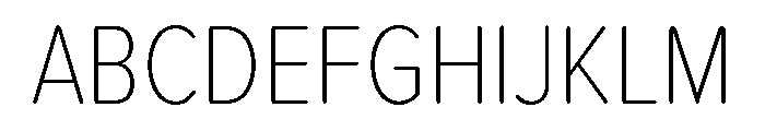 Proxima Nova Condensed Extra Light Font UPPERCASE