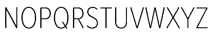 Proxima Nova Condensed Extra Light Font UPPERCASE