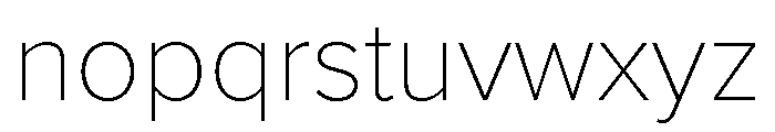 Proxima Nova Devanagari Thin Font LOWERCASE