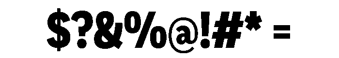 Proxima Nova Extra Condensed Extra Bold Font OTHER CHARS