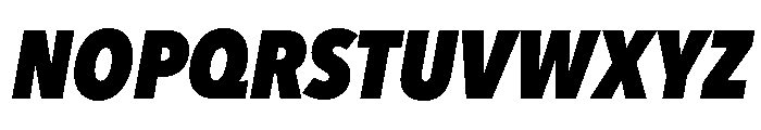 Proxima Nova Extra Condensed Heavy Italic Font UPPERCASE