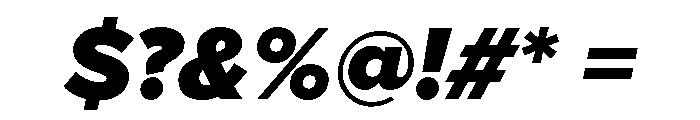 Proxima Nova Thai Heavy Italic Font OTHER CHARS