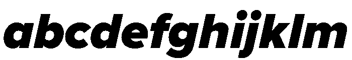 Proxima Nova Thai Looped Heavy Italic FONT