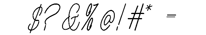 PREMIUM LOOK CURSUVE Font OTHER CHARS