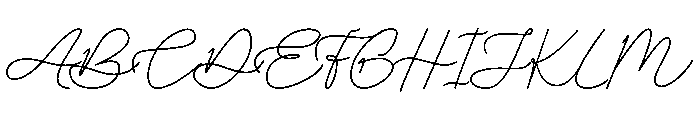 PREMIUM LOOK CURSUVE Font UPPERCASE