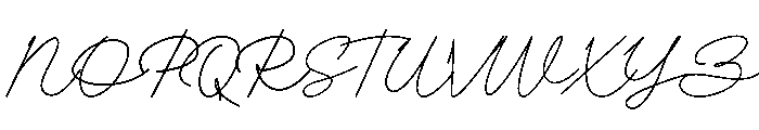 PREMIUM LOOK CURSUVE Font UPPERCASE