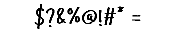 Practice Hand Font OTHER CHARS