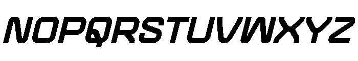 Practive Bold Oblique Font UPPERCASE